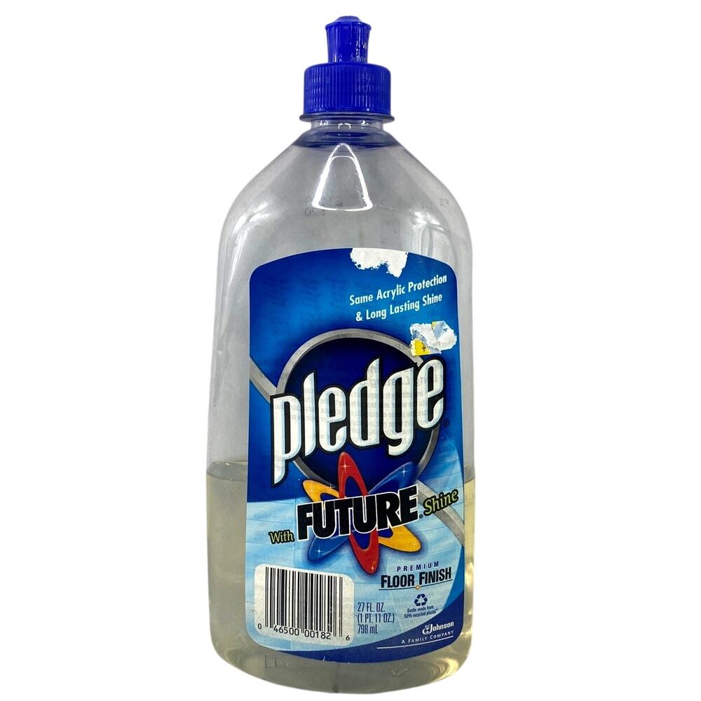 SC Johnson Pledge Future Shine Acrylic Floor Finish Polish 27 Fl Oz 40% Full